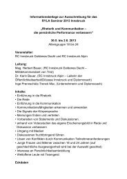 Informationsbeilage zur Ausschreibung für das RYLA Seminar 2013 ...