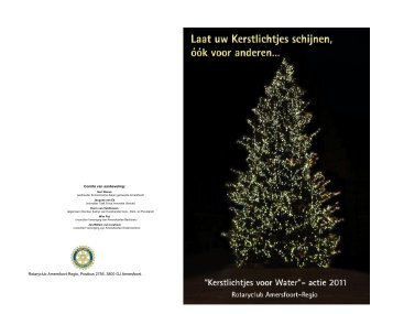 Folder Kerstlichtjes voor Water 2011