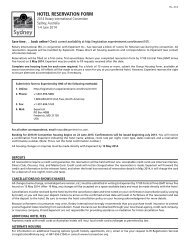 FORMULÁRIO DE RESERVA DE HOTEL - Rotary International