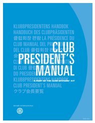 La présidence du club [222-FR] - Rotary International
