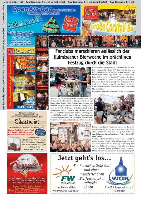 Jetzt geht's los… - Bierfestzeitung