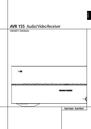 AVR 155 Audio/Videoreceiver - Harman Kardon