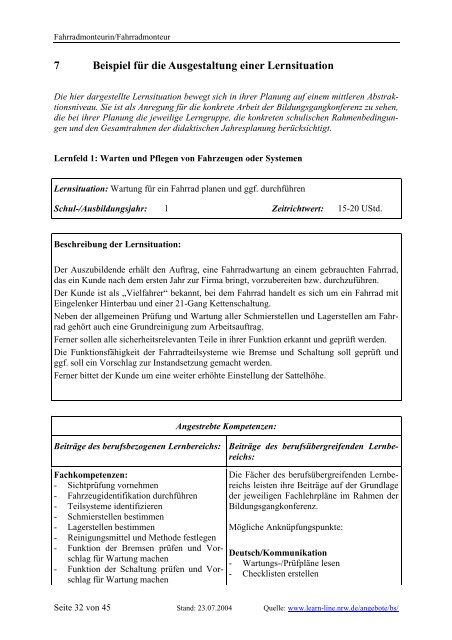 Fahrradmonteurin/Fahrradmonteur - Berufsbildung