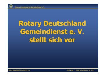 Rotary Deutschland Gemeindienst e. V. stellt sich vor - 1870