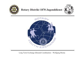Rotary Distrikt 1870 Jugenddienst