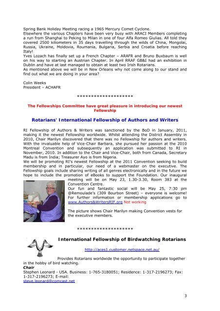 The Second 2011 Publication â Volume 3 Issue 2 from The Rotary ...