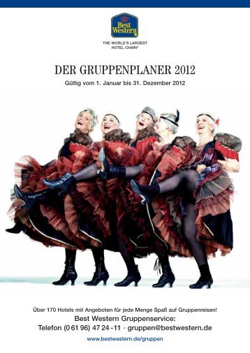 DER GRUPPENPLANER 2012 - Best Western Hotels Deutschland