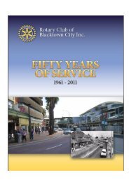 rotary club of blacktown city - Rotary's Global History Fellowship