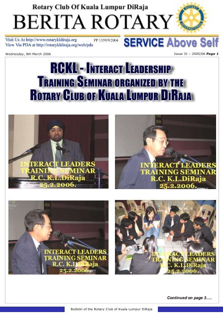 rckl - interact leadership training seminar organized by the
