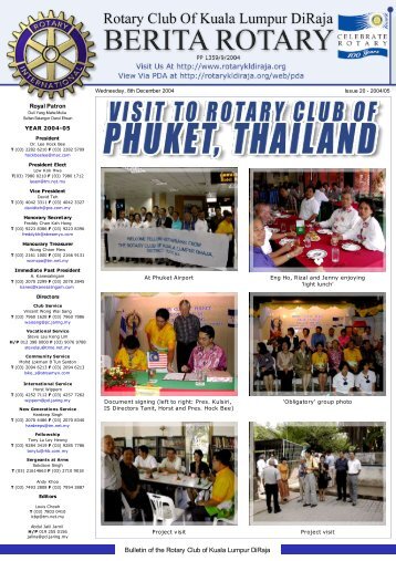 visit to rotary club of phuket, thailand - Rotary Club of Kuala Lumpur ...