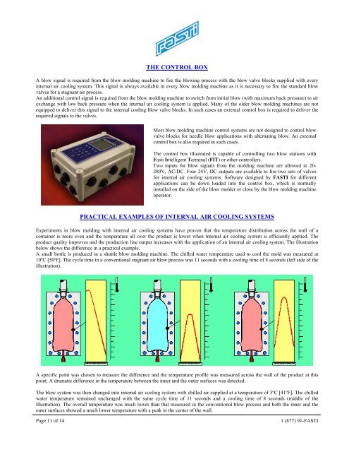 internal cooling for the blow molding industry - Blow Moulding Controls