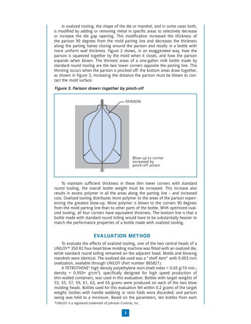 Ovalised Tooling for Dairy Bottles - Blow Moulding Controls