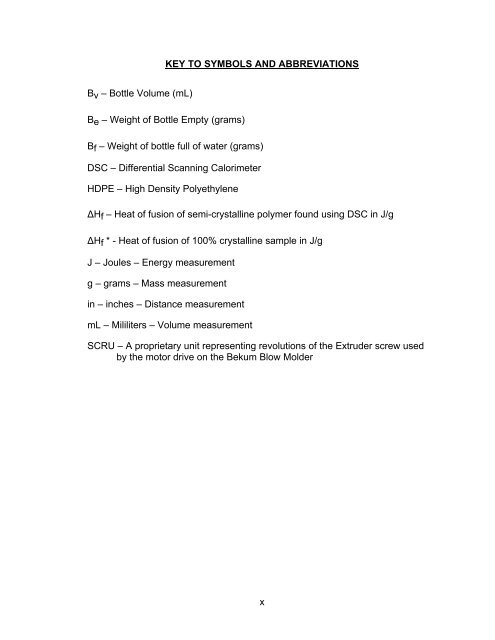 EFFECTS OF EXTRUSION BLOW MOLDING INTERNAL COOLING ...