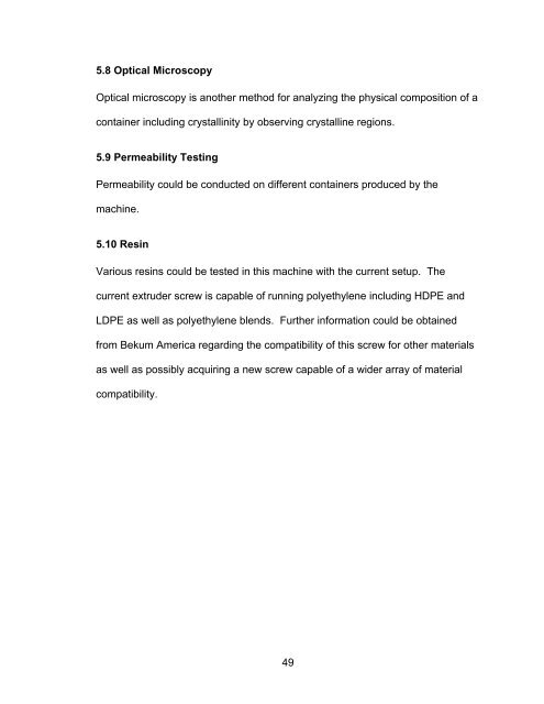 EFFECTS OF EXTRUSION BLOW MOLDING INTERNAL COOLING ...