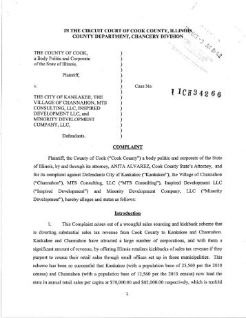 to read the lawsuit. (It's a 21-page PDF document.) - Crain's Chicago ...