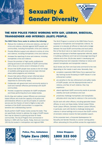 Sexuality & Gender Diversity - NSW Police Force