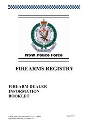 FIREARM DEALERS - NSW Police Force