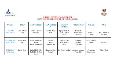 RAFFLES INTERNATIONALSCHOOL