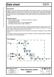 Water deaeration system DIOX 1 - GEA Diessel