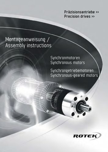 Montageanweisung PDF-Format - Rotek Motoren