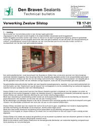 Verwerking Zwaluw Silstop - Den Braven