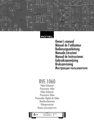 RVE-1060 - Rotel