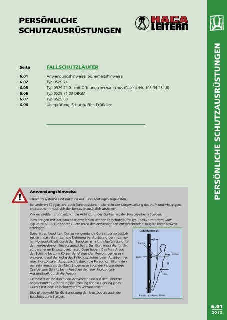 Katalog HACA Fallschutz - Rotex Metallbauteile GmbH