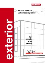 Broschüre Balkonbodenplatten - Rotex Metallbauteile GmbH