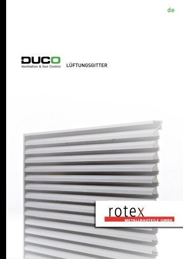 Katalog DUCO Lüftungsgitter - Rotex Metallbauteile GmbH
