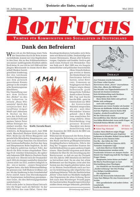 Nr. 184-Mai 2013 - RotFuchs