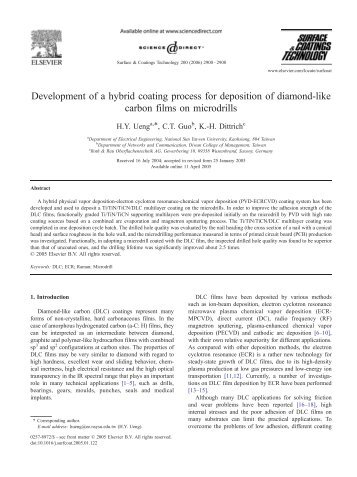 Development of a hybrid coating process for ... - Roth & Rau AG