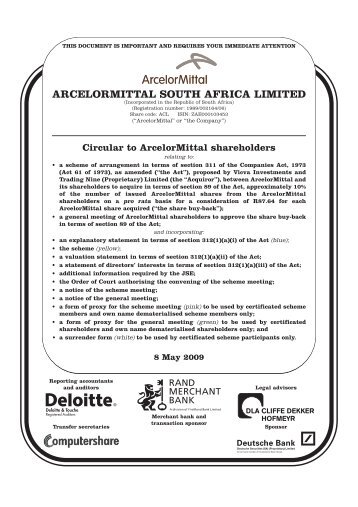 Details of share buy-back - ArcelorMittal South Africa