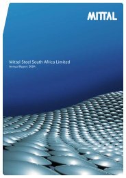 Mittal Steel South Africa Limited - ArcelorMittal South Africa