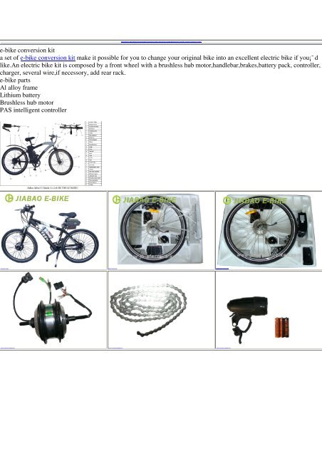 China Electric bike Fittings,mountain bike Parts,Electric - Electric bikes