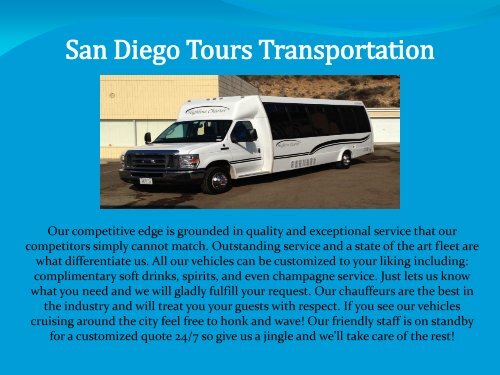 Charter Buses San Diego