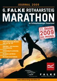 6. FALKE ROTHAARSTEIG - Rothaarsteig Marathon
