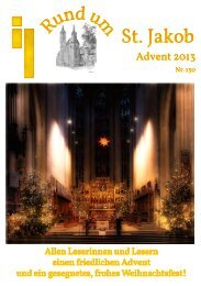 Gemeindebrief Advent 2013 - Rothenburg ob der Tauber