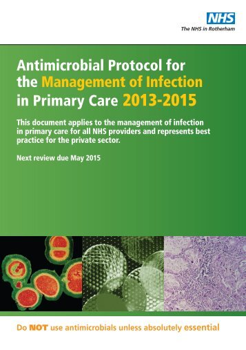 Antimicrobial Protocol for the Management of ... - NHS Rotherham