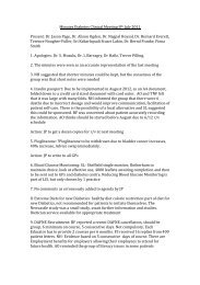 Minutes Diabetes Clinical Meeting 8th July 2011.pdf - NHS Rotherham