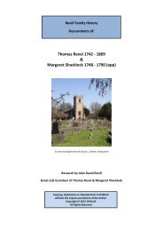 Descendants of Thomas REVELÂ¹ - Rotherham Web