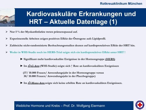 Weibliche Hormone und Krebs - Rotkreuzklinikum MÃ¼nchen