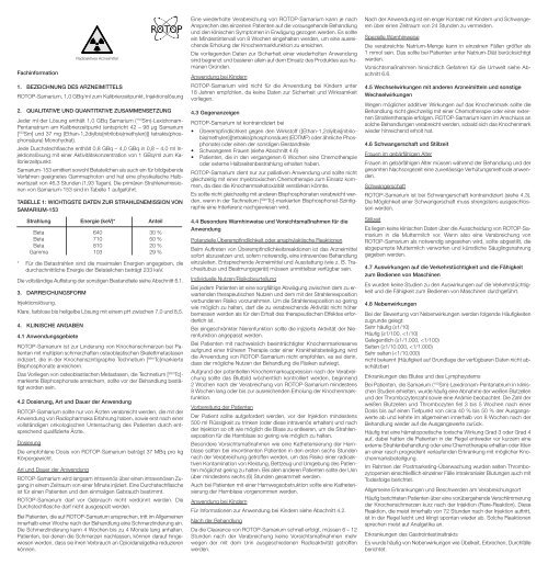 Fachinformation - ROTOP Pharmaka AG