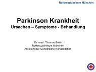 Parkinson Krankheit âSchÃ¼ttellÃ¤hmungâ - Rotkreuzklinikum MÃ¼nchen