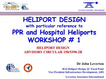 HELIPORT DESIGN - Helicopter Association International