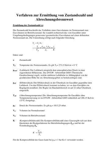 Verfahren zur Ermittlung von Zustandszahl und - E.ON Bayern