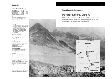 Mattmark, Moro, MakanÃ  - Rotpunktverlag