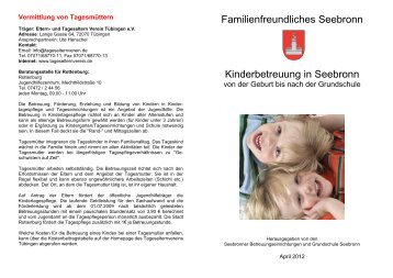 Kinderbetreuung in Seebronn - Stadt Rottenburg am Neckar