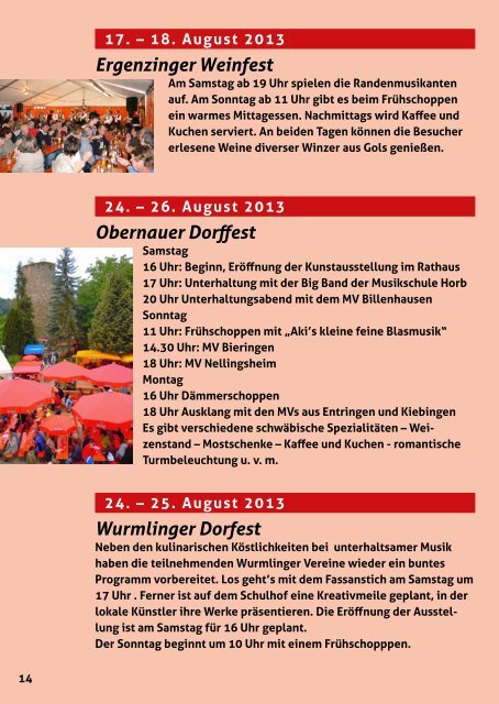 Veranstaltungskalender 7/8 2013 - Stadt Rottenburg am Neckar