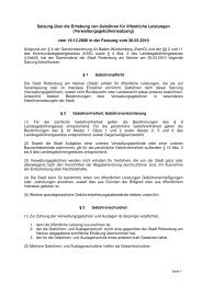 Verwaltungsgebührensatzung in der Fassung vom 30.03.2010