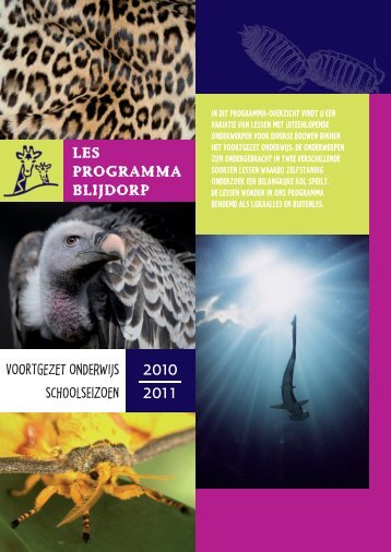 VO programmaboekje 2010-2011 website.indd - Diergaarde Blijdorp